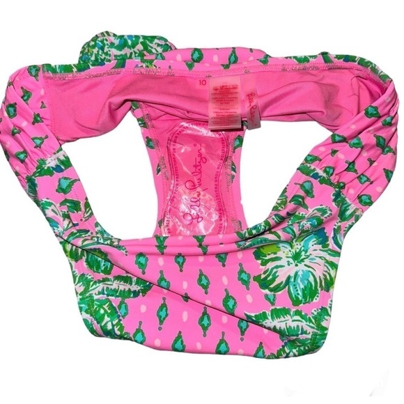 Lilly Pulitzer High School Waisted Bottom NEW Size 10 Color Pink Shandy‎ - Picture 6 of 9